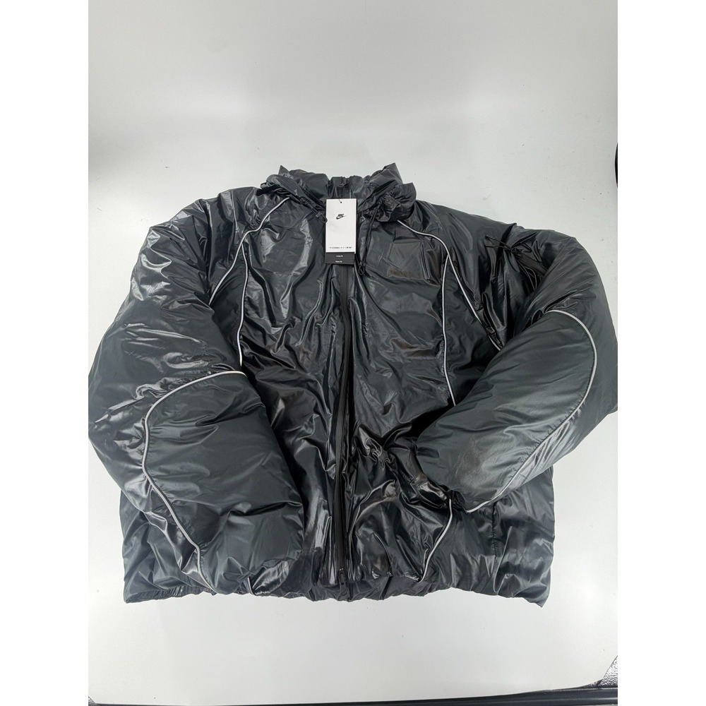 Nike Bubble Jacket Men XL Black Anthracite Puffer Loose Fit Down Fill II3869-010